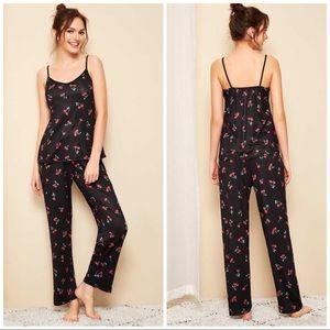 New Black Cherry Cami Pajama Set